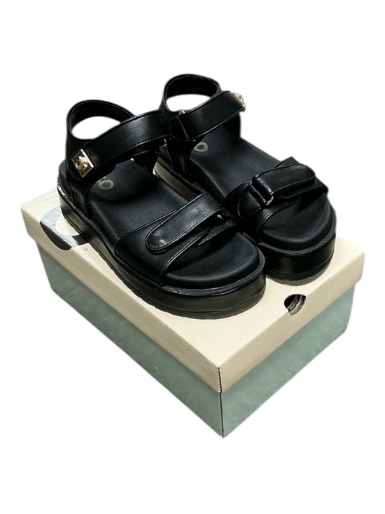 SO Shoes - SO - NEW - Loreen Strappy Black Platform Sandals